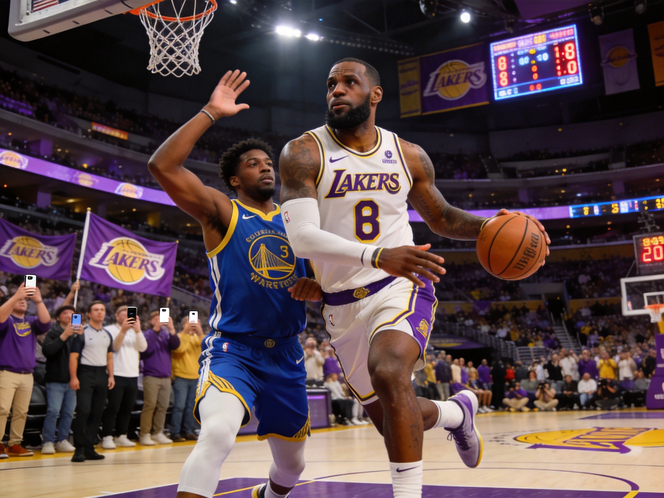 NBA湖人勇士战报图片